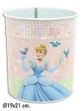 Eigenschaften Disney Lizenzartikel Papierkorb / Kinder Papierkorb Muelleimer Tonne Metall Disney Princess 21x19cm