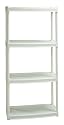 Plano Molding 9164 White Four-Shelves Decorator Shelving