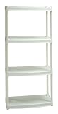 Plano Molding 9164-01 White Four-Shelves Derative Shelving