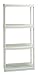 Plano Molding 9164 White Four-Shelves Decorator Shelving