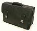 Top Grain Leather Computer Briefcase in Black by Stebco