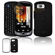 Premium Black Rubberized Snap-On Cover Hard Case Cell Phone Protector for Samsung Moment M900 [Beyond Cell Packaging]