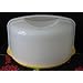 Tupperware Round Cake Taker W/yellow Base