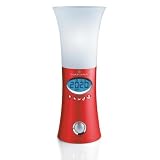 Naf Naf R�f. DNI025- LYS Lampe "effet lever de soleil" avec radio r�veil progressif digital + m�lodie et sons de nature Coloris: Silverpar Naf Naf