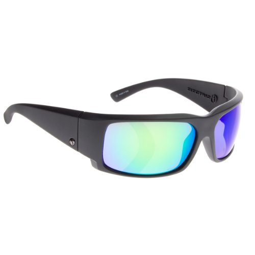 Electric Visual Hoy Inc Sunglasses,Matte Black Frame/Grey with Green Chrome Lens,One Size On Sale