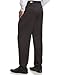Perry Ellis Men's Portfolio Double Pleated Micro Melange Pant, Caviar, 36x32