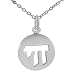 High Polished Sterling Silver Cut Out Chai Pendant