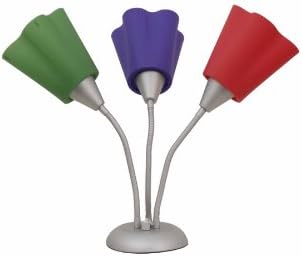 Portfoli 18-3/8-in Table Lamp This Table Lamp Is Easy to Assemble and Easy to Care for Three Adjustable Lights Multi-purpose Lamp Silver Finish