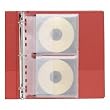 Fellowes Loose-Leaf Binder Sheets For CD-ROMs, 2 Capacity, Pack Of 10