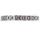Stainless Steel Men's Diamond Designer Link Bracelet