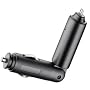 Plantronics Flex L Angled Shape Car Vehicle Charger 78583-01 (microUSB port) for Discover 925 Vovager 815 855 Explorer 220 360 370