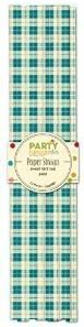 Jillibean Soup Party Playground Sweet Tart Teal Plaid Paper Straws