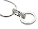 White Ice - Sterling Silver Stylish Circle with Diamonds Pendant and 18 Necklace