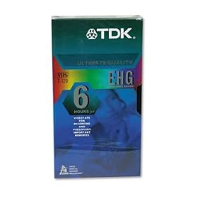 TDK 30120 - High Grade VHS Videotape Cassette, 6 Hours-TDK30120
