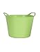 Gardener's Supply Company 3-1/2 Gallon Tubtrug | Colorful & Flexible Gardening Basket | Lightweight and Handy Multi-Use Bucket for Harvesting, Hauling, Storing, Mixing Soil - Green