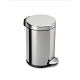 simplehuman CW1851 Polished Mini Round Step Can