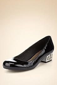 Limited Collection Jewel Heeled Patent Court Shoes
