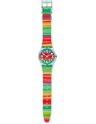 Watch: Swatch Womens GS124 Quartz Rainbow Dial Plastic Watch - Sweet Baby Ray's