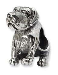 Silver German Shorthaired Pointer Charm for 3mm Charm Bracelets