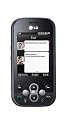 LG KS360 Etna Black Mobile Phone on Orange PAYG