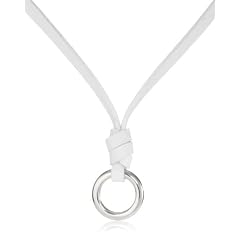 FOSSIL Damen Charmledercollier Edelstahl 40 cm inkl. 5 cm Verl�ngerung JF83455040