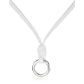 FOSSIL Damen Charmledercollier Edelstahl 40 cm inkl. 5 cm Verl�ngerung JF83455040
