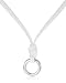 FOSSIL Damen Charmledercollier Edelstahl 40 cm inkl. 5 cm Verlängerung JF83455040