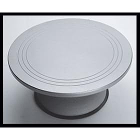 Fat Daddio's Professional Cake Decorating Turntable with Cast Iron Base, 12 Inch x 5.5 Inch