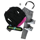 Justin BIEBER Fashion Pack -Black Hoodie/Skateboard Version - 2011 Release