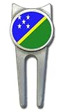 Solomon Islands flag golf divot tool
