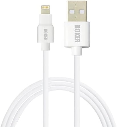 [Certified by Apple - Lifetime Warranty] Roker Lightning USB Cable for Apple iPhone 6 / 6 Plus,iPhone 5 / 5C / 5S, iPad Air, iPad mini, iPod Nano (7th generation) iPod touch (5th Generation) Charging and Syncing Compatible with iOS7 / iOS8- Fits All Aftermarket Cases and All USB Car Charger (6.6 feet/Defender Series)