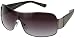 JLO by Jennifer Lopez Lia Shield Sunglasses (Black), O/S, Black, 66367700