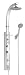 Shower With Pressure Balance & Three Functions Diverter Valves