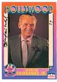 Douglas Fairbanks Jr. autographed Hollywood Walk of Fame trading card