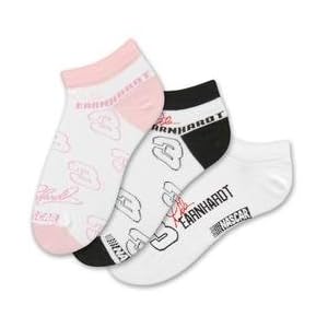 Buy For Bare Feet Dale Earnhardt Ladies Socks - 3-Pack - Dale Earnhardt Medium