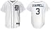 Trammell #3 Detroit Tigers Majestic Replica Home Jersey - X-Large