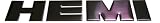 HEMI in Polished Silver Aluminum Emblem Decal Nameplate Badge for Dodge RAM Challenger Charger Jeep Ford Jaguar XK Porsche Aston Martin Lotus Mitsubishi
