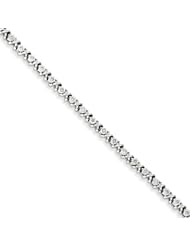 Sterling Silver Diamond Fancy Bracelet