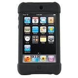 Blk Semi Rugged Skin for Apple 2ND Gen Touch Impac