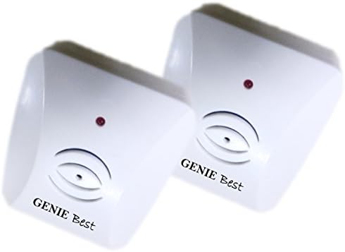 GENIE Best Ultrasonic Pest Repeller For Nature Lovers 100% Safe Non-Toxic No Chemicals No Poison. Drive Away All Kinds of Pests and Rodents Without Insecticides. Environmentally Green Product