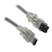 Firewire IEEE1394B 800 to 400 9 Pin to 6 Pin Cable Lead - 2M / Silver