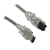 Firewire IEEE1394B 800 to 400 9 Pin to 6 Pin Cable Lead - 2M / Silver