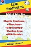 Fishing Hot Spots Map of Lake Kabetogema
