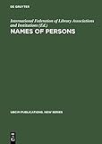 Names of persons : national usages for entry in catalogues