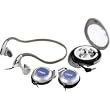 Coby Combo 3-in-1 Neckband Earphones, Ear Clip Headphones & Stereo Earphones CV123 (Silver)