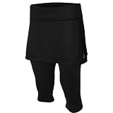 Skirt Sports Women's Lotta Breeze Performance Capri Skirt,Black,XX-Large