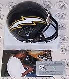 LaDainian Tomlinson Autographed San Diego Chargers Mini Football Helmet (Navy)
