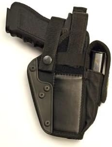 Semi-auto Nylon Tactical Holster with Thumb Break, Security Strap & Mag Pouch. Fits Most Large & Medium Frame Semi-autos - 10399RB01