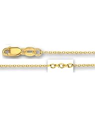 14K Yellow Gold Cable Link Chain ( Width 1.1 mm)