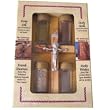 Religious Samples - Top Quality with certificate and an olive wood Crucifix (6.3x4.4x1")
